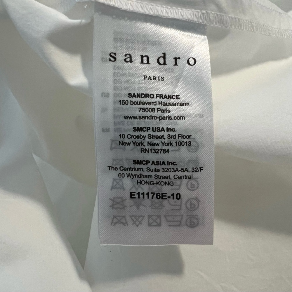 Sandro Lace Cotton Blouse, M - Picture 7 of 9
